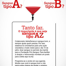 AstraZeneca - Doação de sangue. - Foto 1