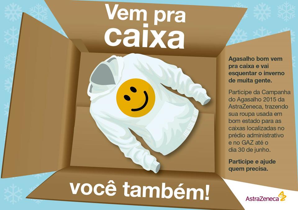 AstraZeneca - Vem pra caixa você também.