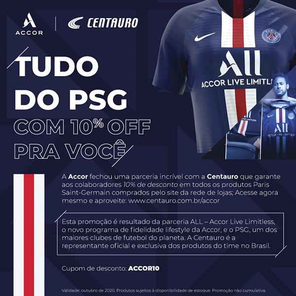 Accor x Centauro - Tudo do PSG.